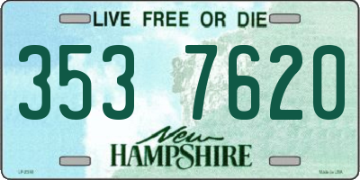 NH license plate 3537620