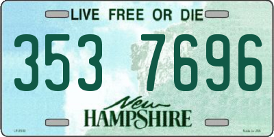 NH license plate 3537696