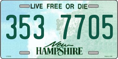 NH license plate 3537705