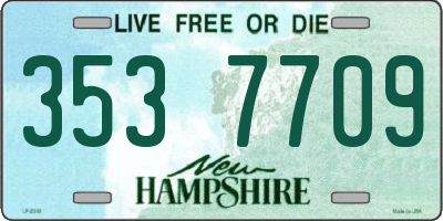 NH license plate 3537709