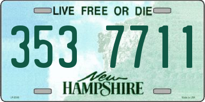 NH license plate 3537711