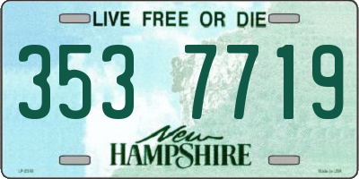 NH license plate 3537719