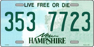 NH license plate 3537723