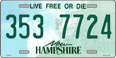 NH license plate 3537724