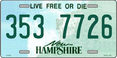 NH license plate 3537726