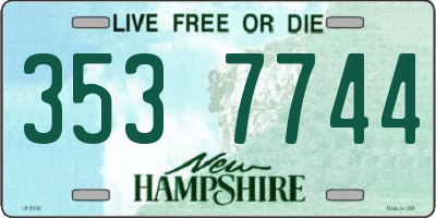 NH license plate 3537744