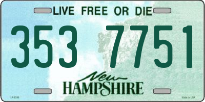 NH license plate 3537751