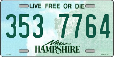 NH license plate 3537764