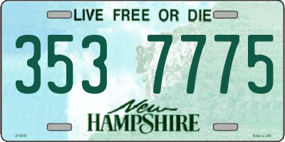 NH license plate 3537775