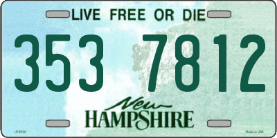 NH license plate 3537812