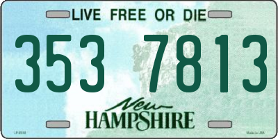 NH license plate 3537813