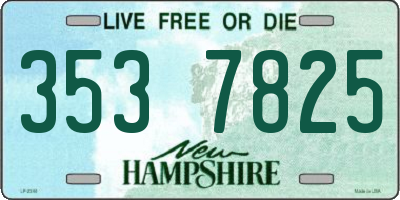 NH license plate 3537825