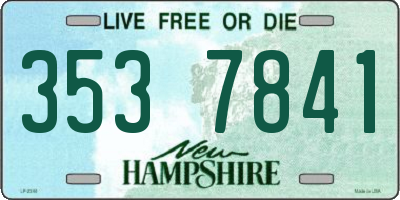 NH license plate 3537841