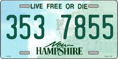 NH license plate 3537855