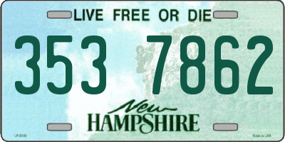 NH license plate 3537862