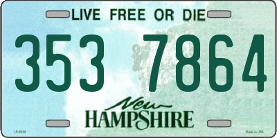 NH license plate 3537864