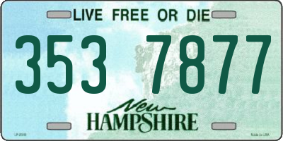 NH license plate 3537877