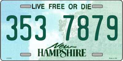 NH license plate 3537879