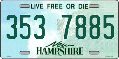 NH license plate 3537885