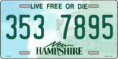 NH license plate 3537895