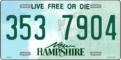 NH license plate 3537904