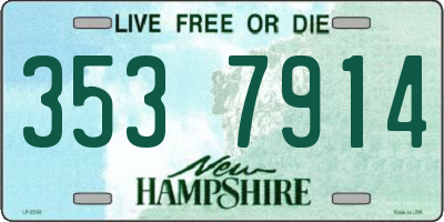 NH license plate 3537914
