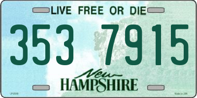 NH license plate 3537915