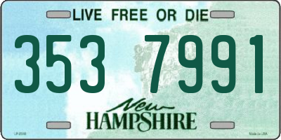 NH license plate 3537991