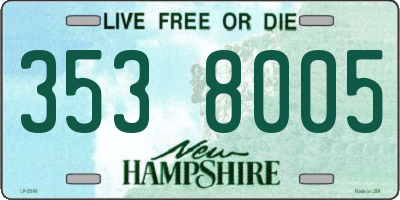 NH license plate 3538005