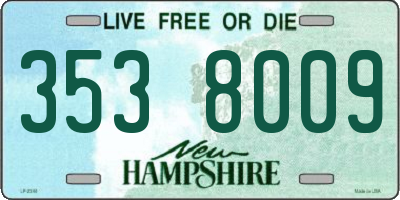 NH license plate 3538009