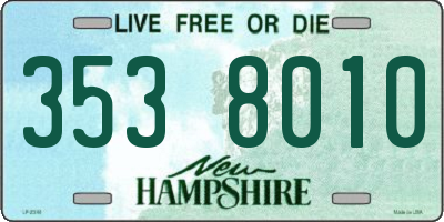 NH license plate 3538010