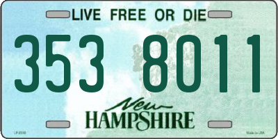 NH license plate 3538011