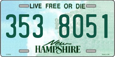 NH license plate 3538051