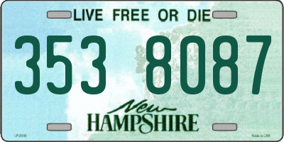 NH license plate 3538087