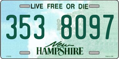 NH license plate 3538097