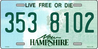NH license plate 3538102