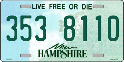 NH license plate 3538110