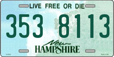 NH license plate 3538113