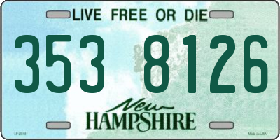 NH license plate 3538126