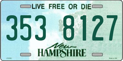 NH license plate 3538127