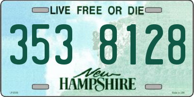 NH license plate 3538128