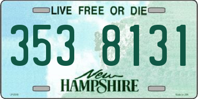 NH license plate 3538131