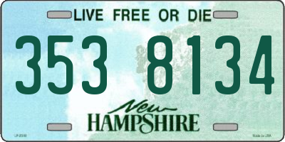 NH license plate 3538134