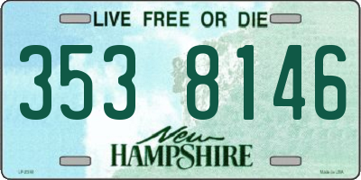 NH license plate 3538146
