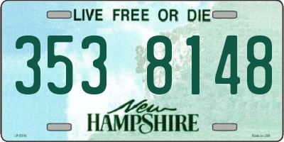 NH license plate 3538148