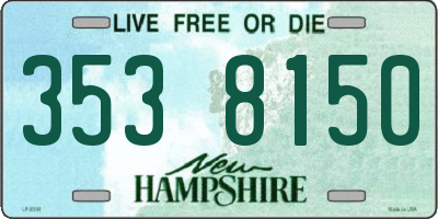NH license plate 3538150