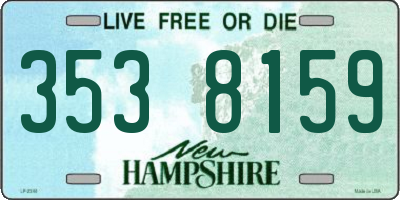 NH license plate 3538159