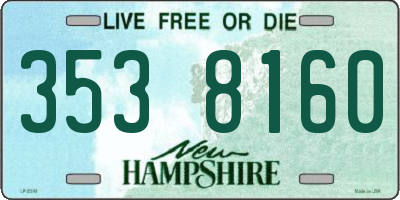 NH license plate 3538160