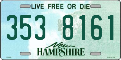NH license plate 3538161