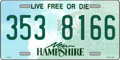 NH license plate 3538166